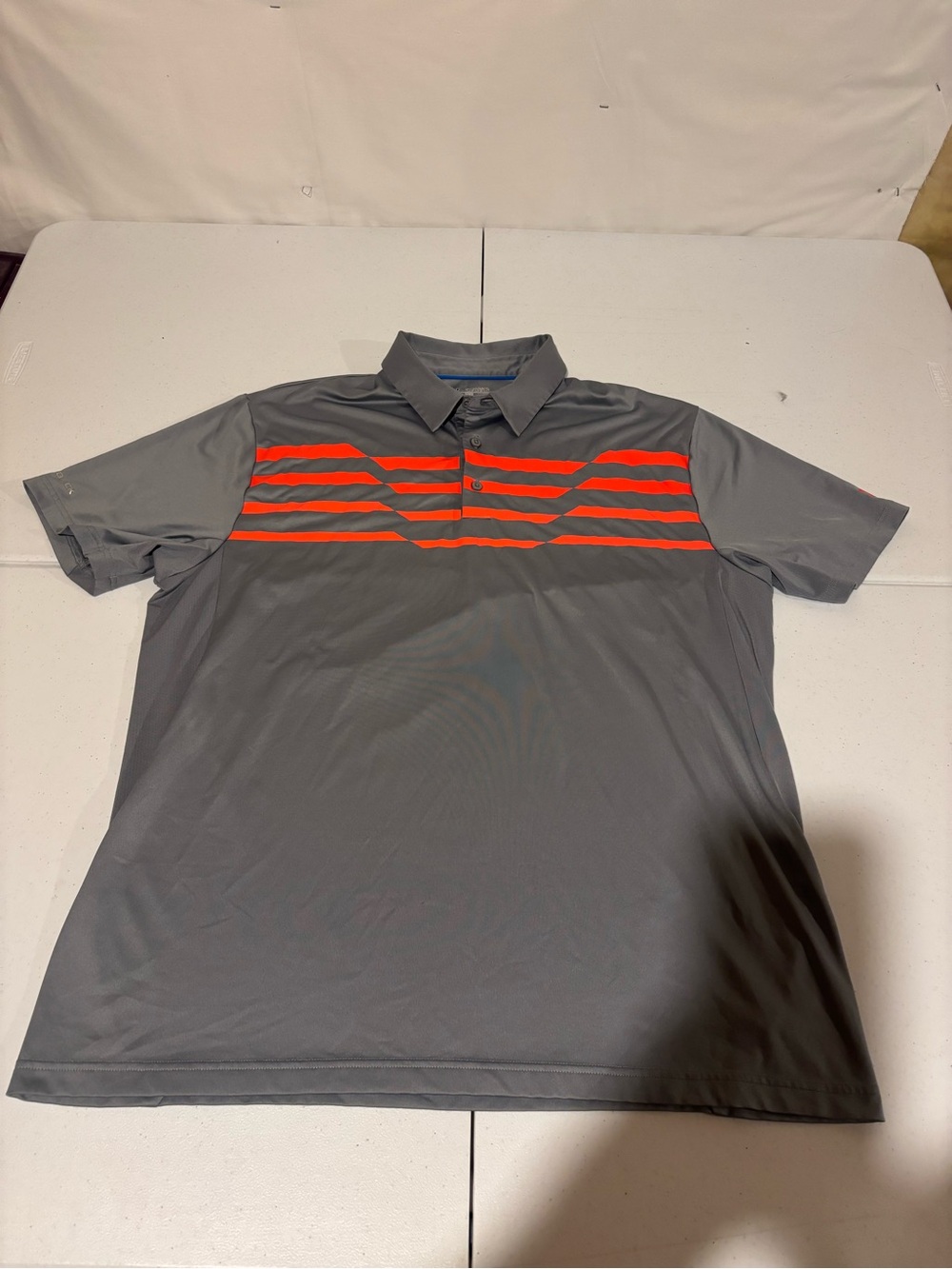 Under Armour Heat Gear Men’s Size XXL Gray Polyester Golf Polo Shirt